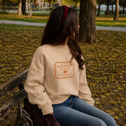 Ticket Fall Festival Stars Hollow Embroidered Sweatshirt