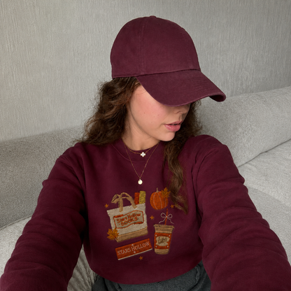 Stars Hollow Books Embroidered Sweatshirt