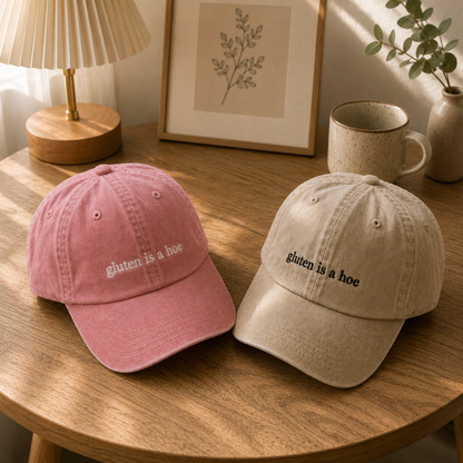Gluten Is A Hoe Embroidered Hat