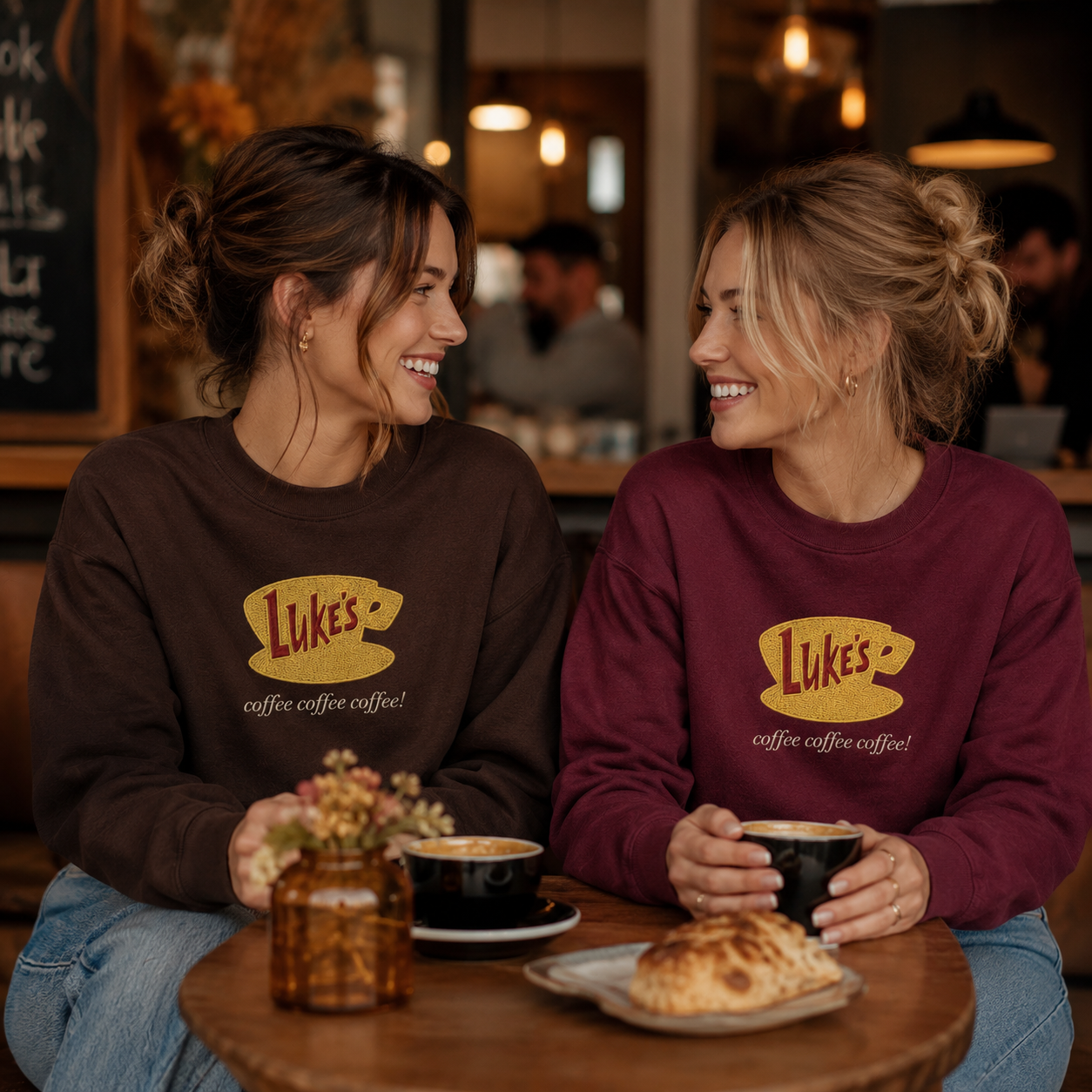 Luke's Coffee Embroidered Sweatshirt
