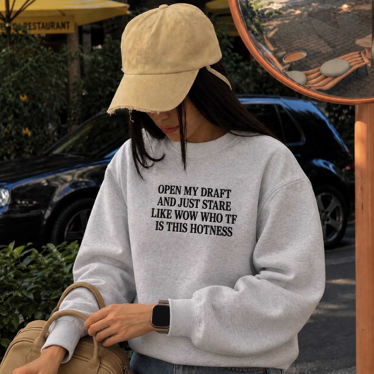 Wow Who TF Is This Hotness Embroidered Sweatshirt