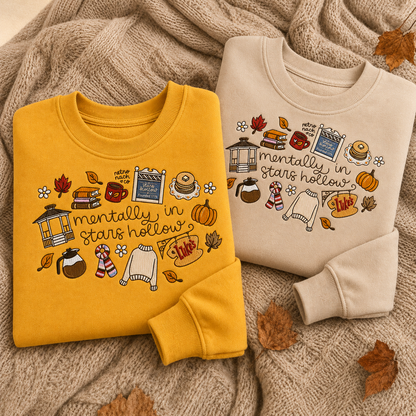 Mentally In Stars Hollow Embroidered Sweatshirt