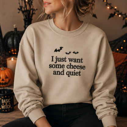 Some Cheese And Quite Embroidered Sweatshirt