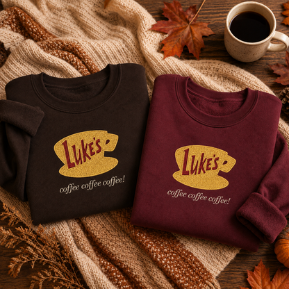 Luke's Coffee Embroidered Sweatshirt