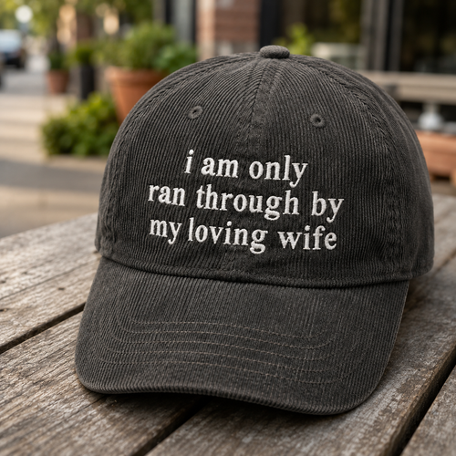 Matching Married Couple Embroidered Washed Caps
