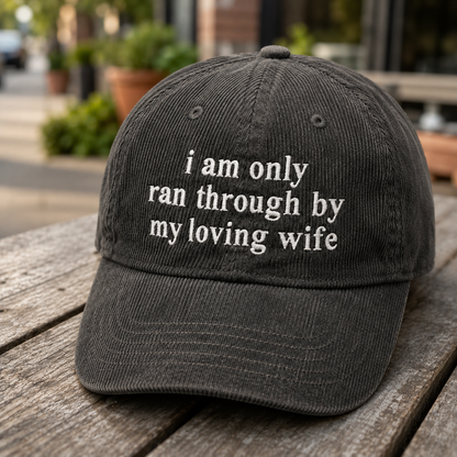 Matching Married Couple Embroidered Washed Caps