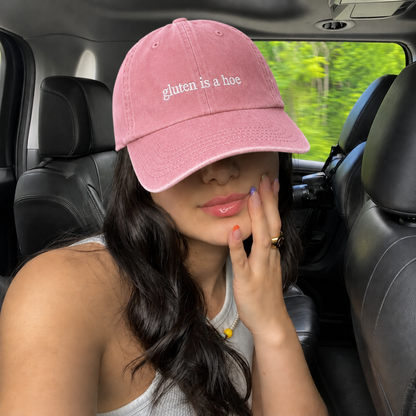 Gluten Is A Hoe Embroidered Hat
