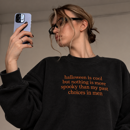 Halloween Is Cool But Embroidered Sweatshirt