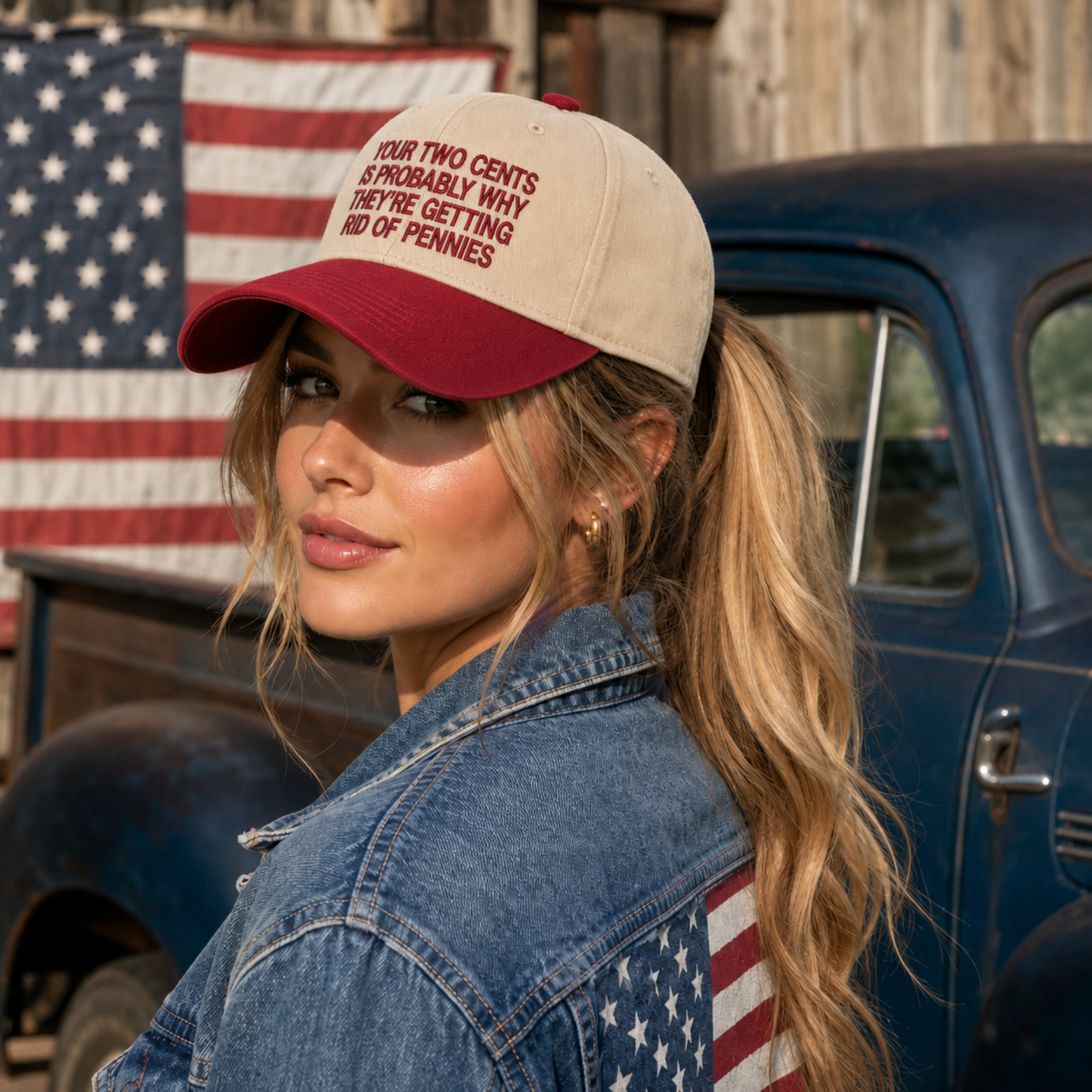Your Two Cents Is Probably Why They're Getting Rid Of Pennies Embroidered Hat