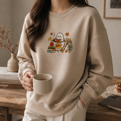 Luke's Coffee In Stars Hollow Embroidered Sweatshirt
