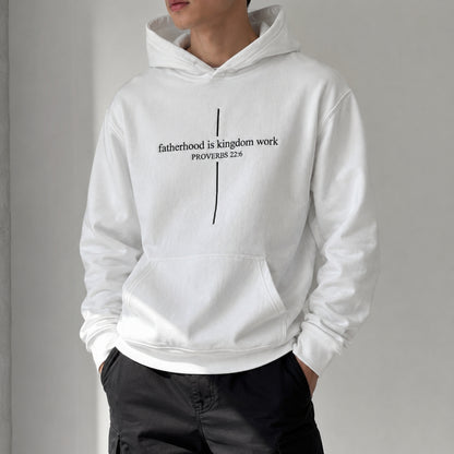 Fatherhood Is Kingdom Work Embroidered Sweatshirt