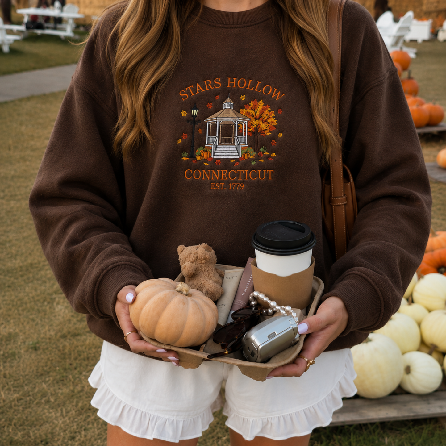 Stars Hollow Embroidered Sweatshirt