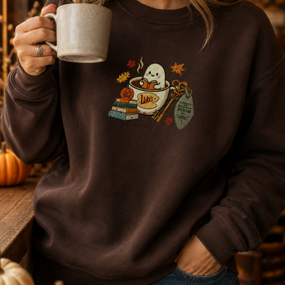 Luke's Coffee In Stars Hollow Embroidered Sweatshirt