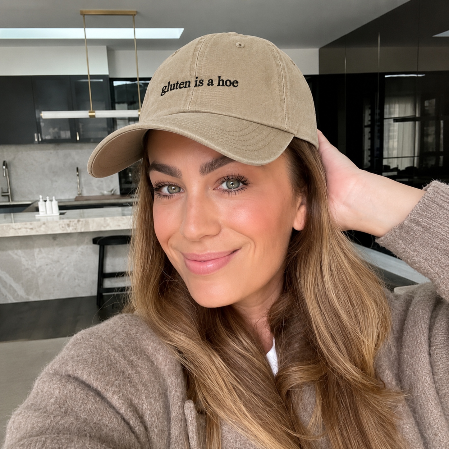 Gluten Is A Hoe Embroidered Hat
