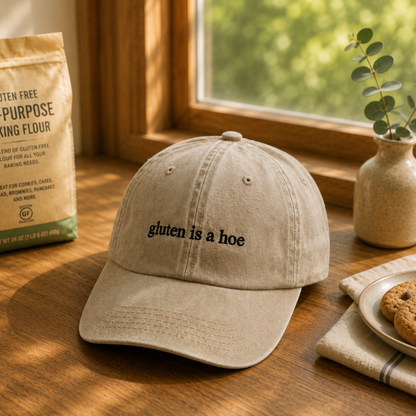 Gluten Is A Hoe Embroidered Hat