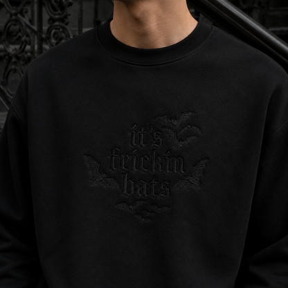 It's Frickin' Bat Embroidered Sweatshirt