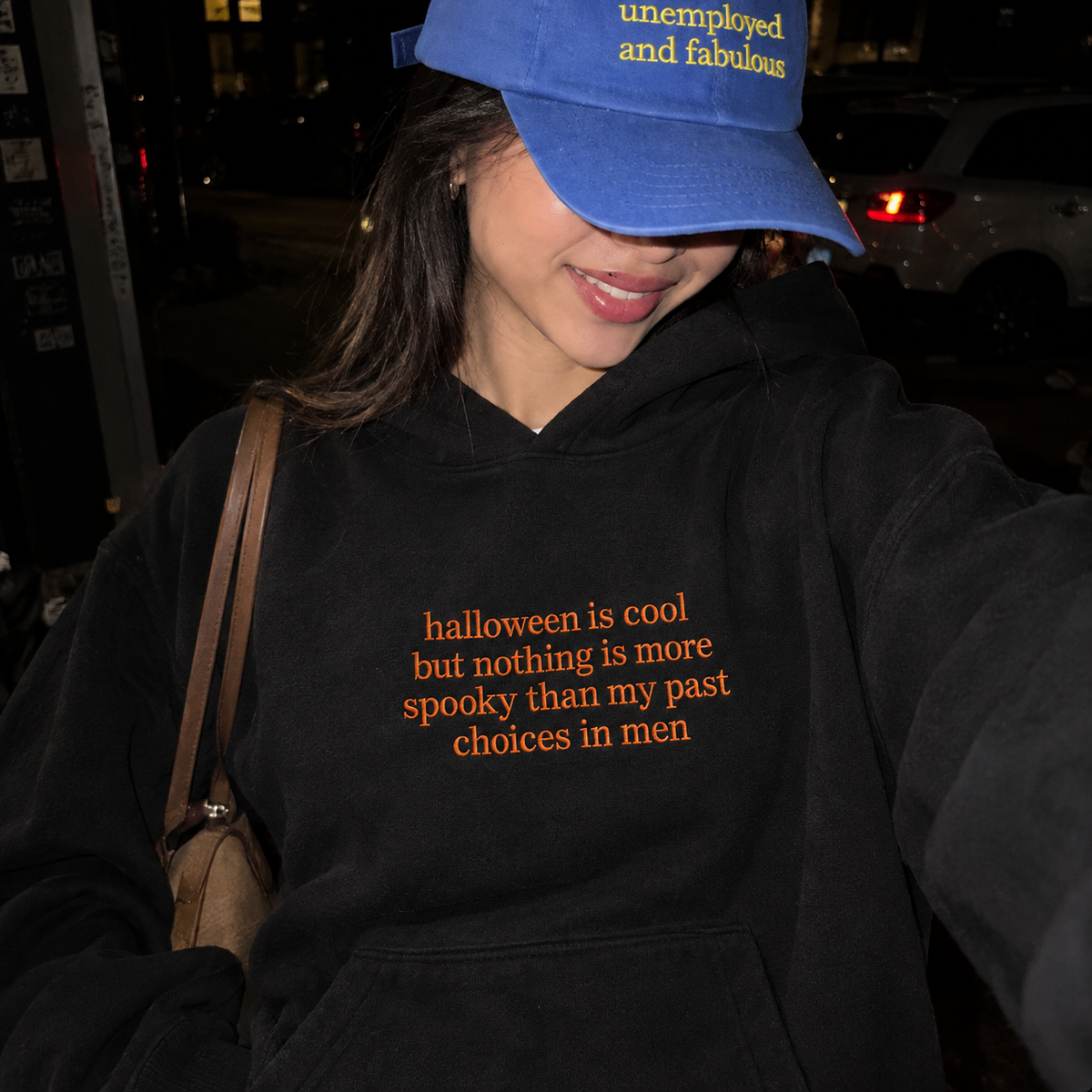 Halloween Is Cool But Embroidered Sweatshirt