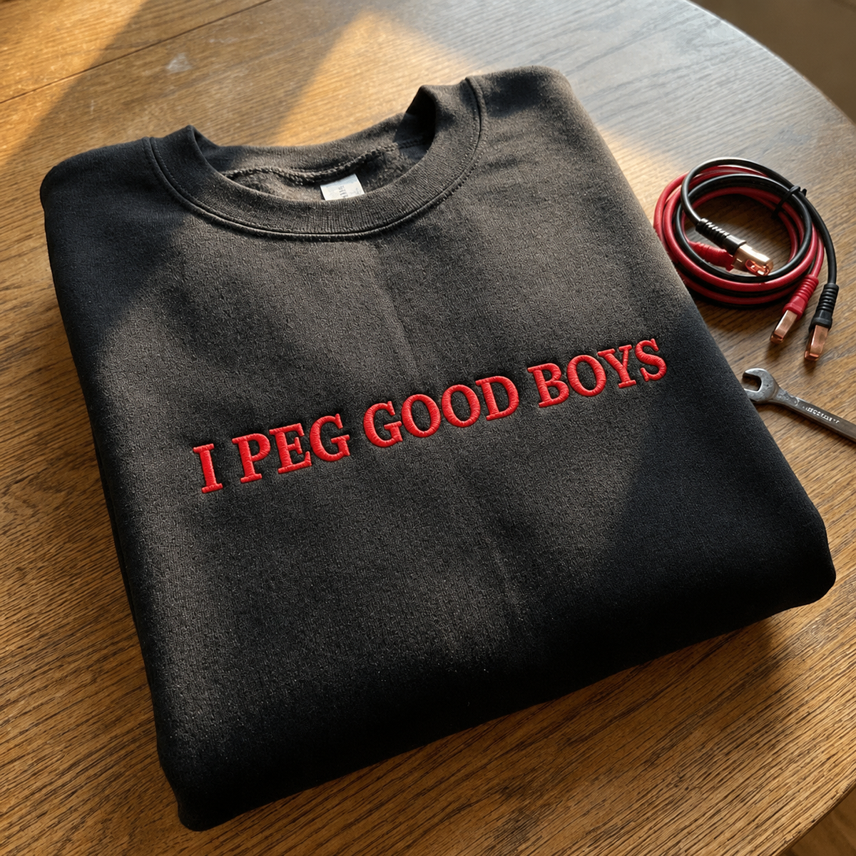I Peg Good Boys Embroidered Sweatshirt