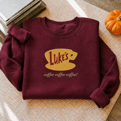 Luke's Coffee Embroidered Sweatshirt