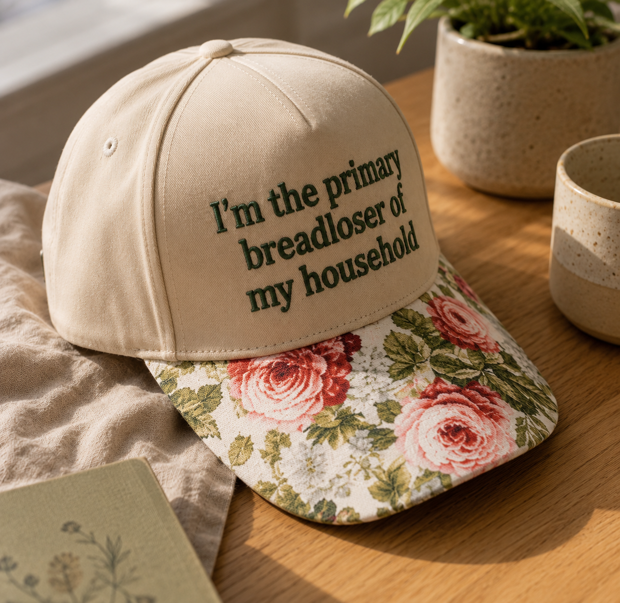 Primary Breadloser Embroidered Floral Hat