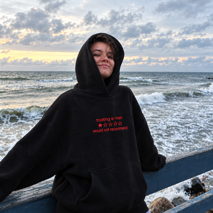 Trusting a Man Would Not Recommend Embroidered Sweatshirt