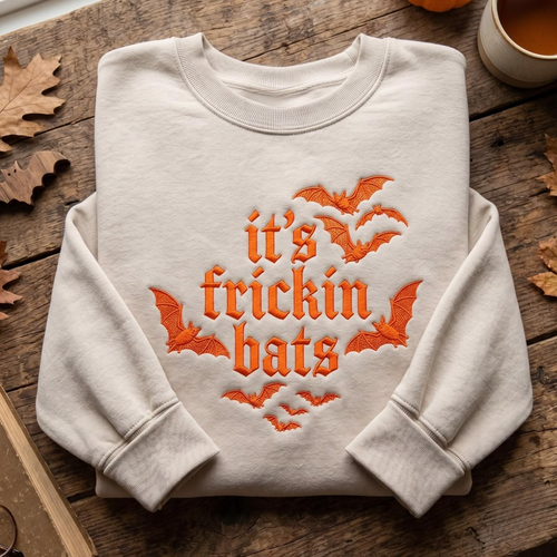 It's Frickin' Bat Embroidered Sweatshirt
