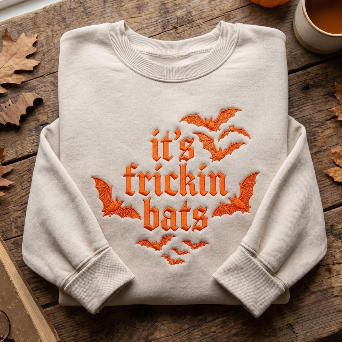 It's Frickin' Bat Embroidered Sweatshirt