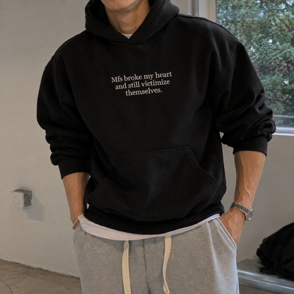Mfs Broke My Heart Embroidered Sweatshirt