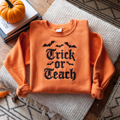 Trick Or Teach Embroidered Sweatshirt