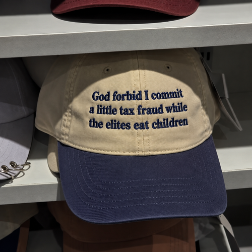 God Forbid I Commit A Little Tax Fraud Embroidered Baseball Hat