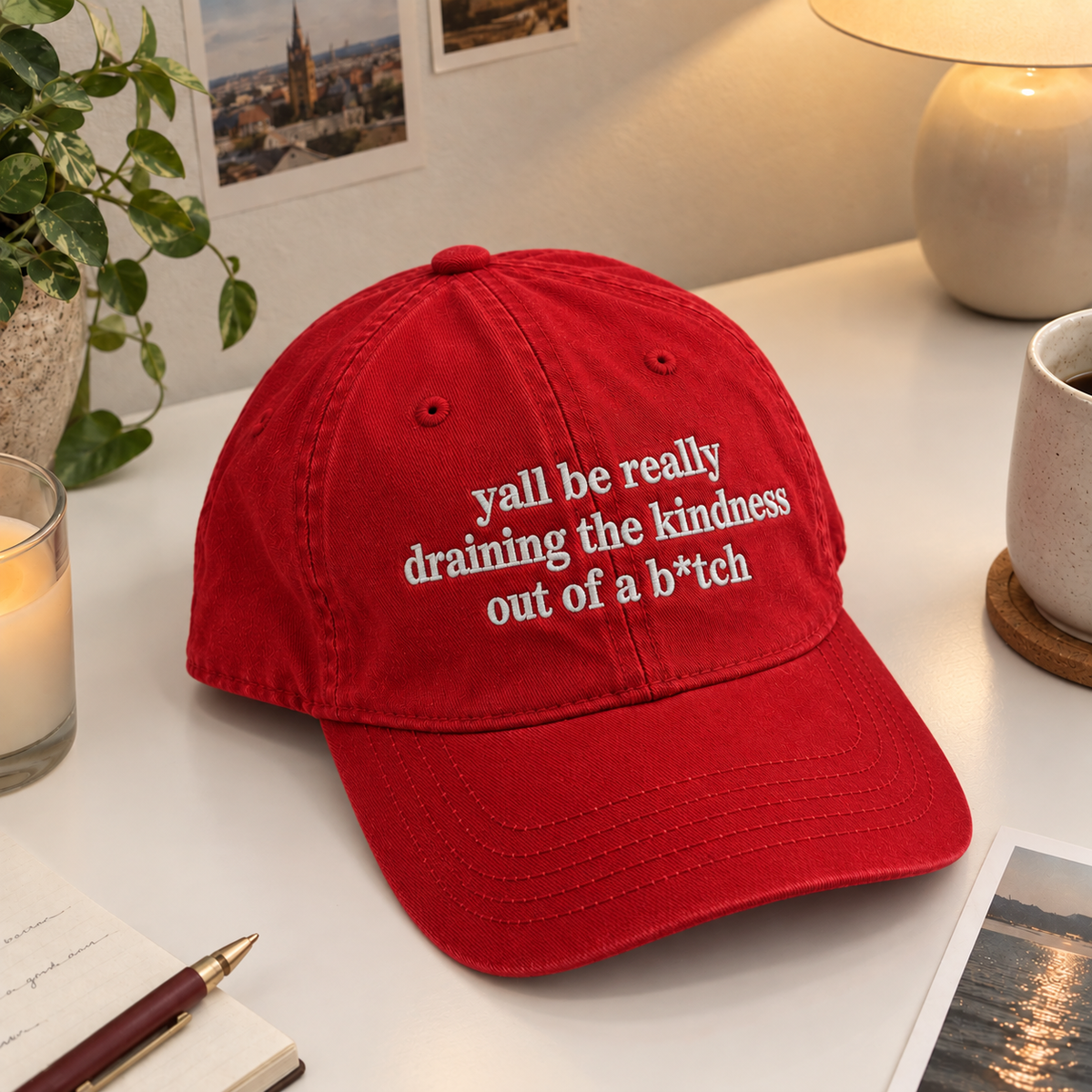 Draining The Kindness Out Of A B*tch Embroidered Baseball Hat